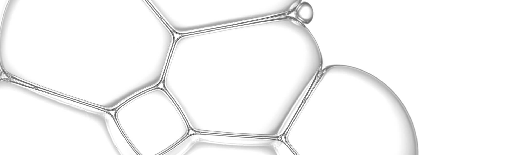 Zeichnung einer Molekülverbindung von Hyaluronsäure