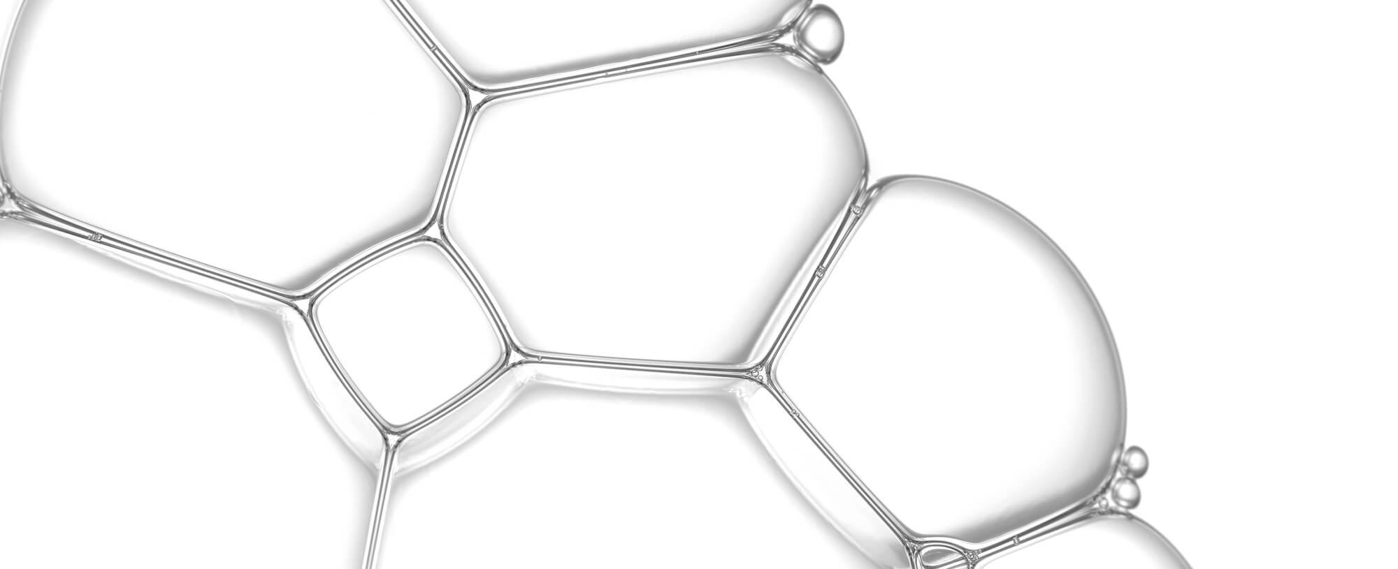 Zeichnung einer Molekülverbindung von Hyaluronsäure