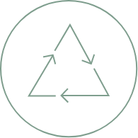Icon eines Recycling Kreislaufs