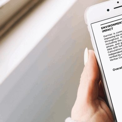 Products Environmental Score auf einem Smartphone