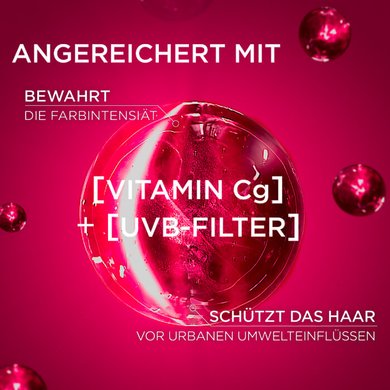 Angereichert mit Vitamin Cg und UVB-Filter