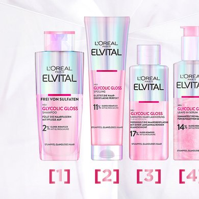 Elvital Glycolic Gloss Pflegeroutine