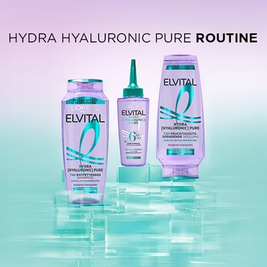 Elvital Hydra Hyaluronic Responsive Pure Produktreihe
