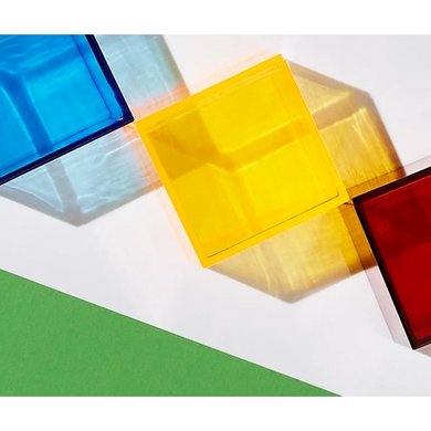 Bunte Glaswürfel