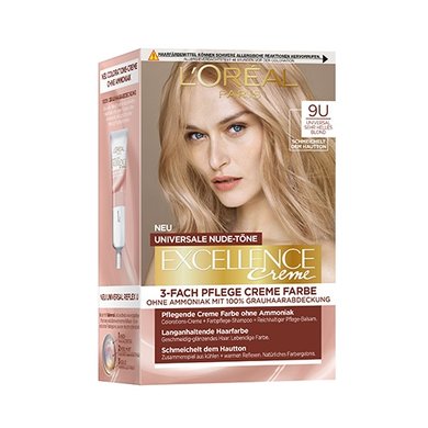 Excellence Creme Universal Nudes 9U Sehr helles Blond - Produktabbildung