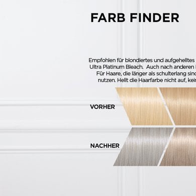 Drei LeBlonding Nuancen mit vorher / nachher Vergleich und Erklärungen zum Farb-Finder