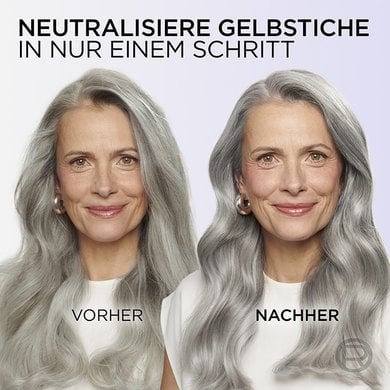 L'Oréal Paris Cool Silver Vorher-Nachher-Vergleich