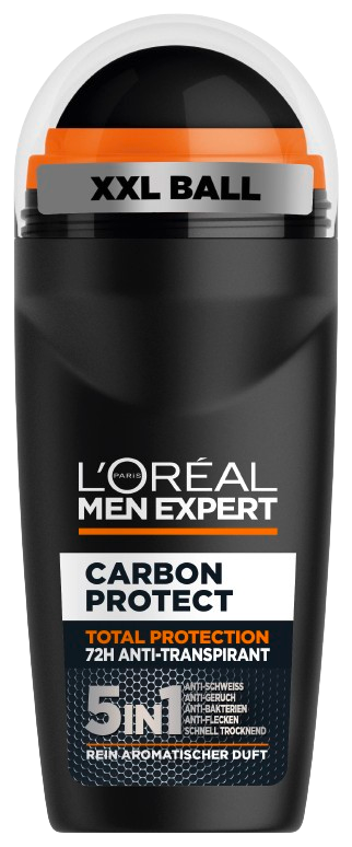 L'Oréal Men Expert Carbon Protect Deoroller in der Frontansicht.