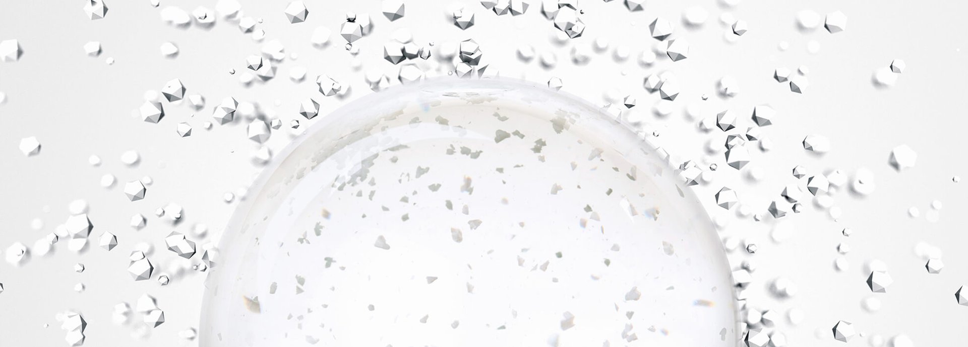 Mikroskopisch vergrößerte Tropfen Adenosin