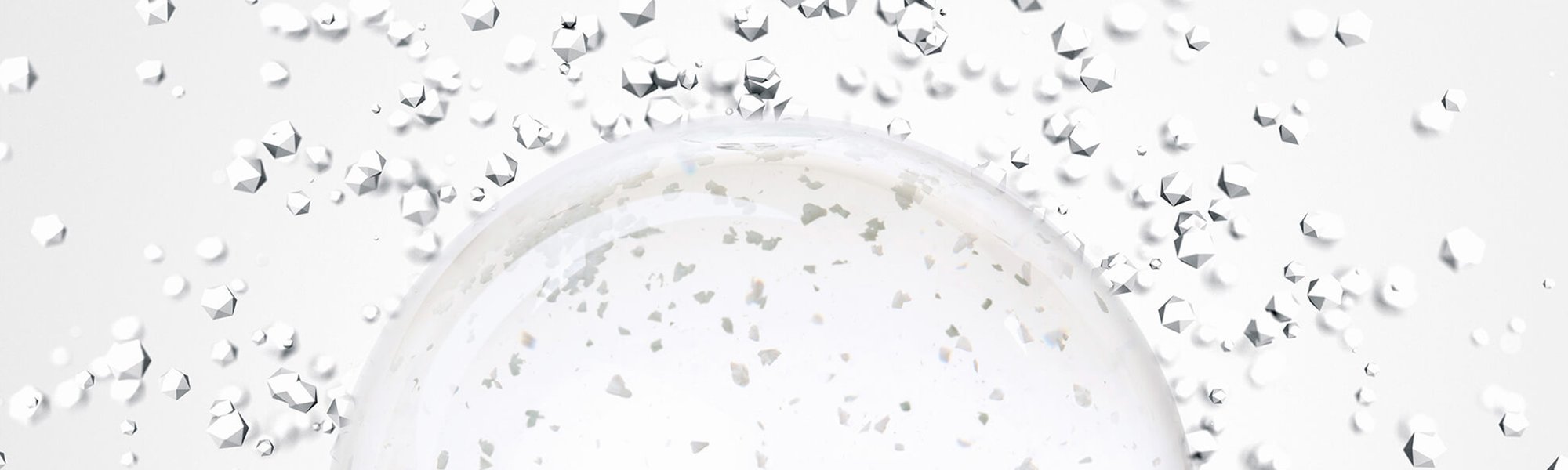 Mikroskopisch vergrößerte Tropfen Adenosin