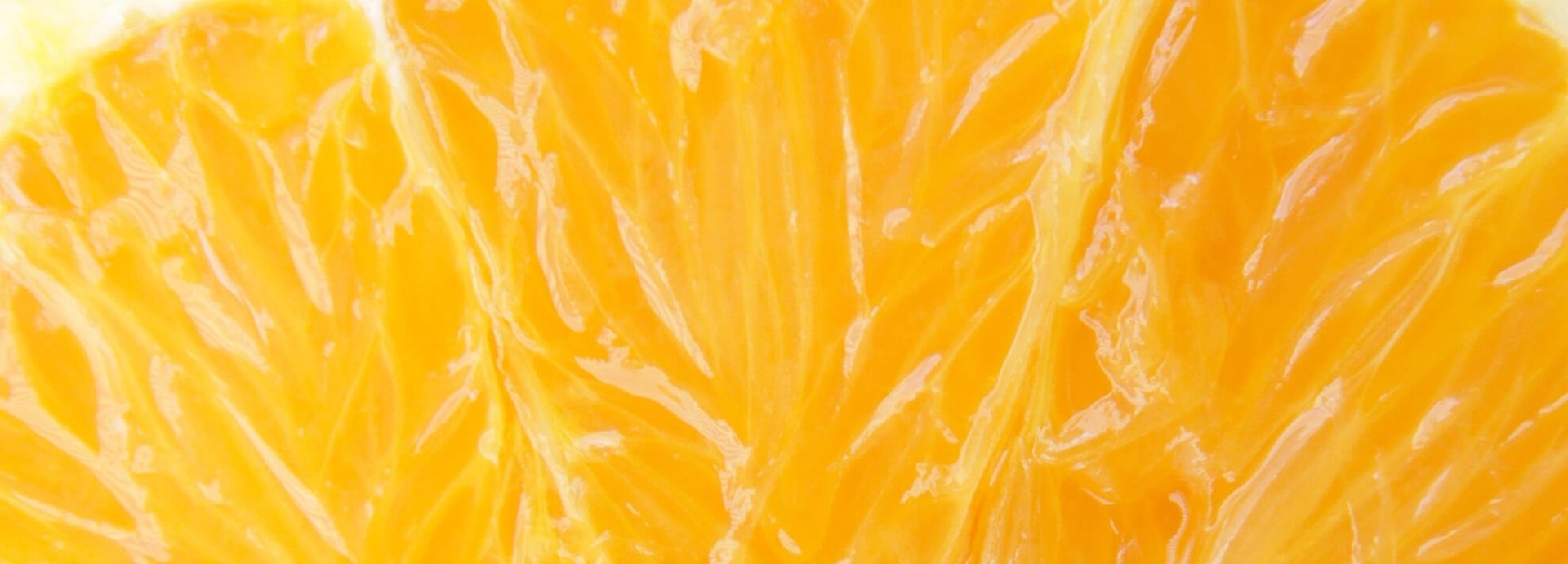 Nahaufnahme des Inneren einer Orange