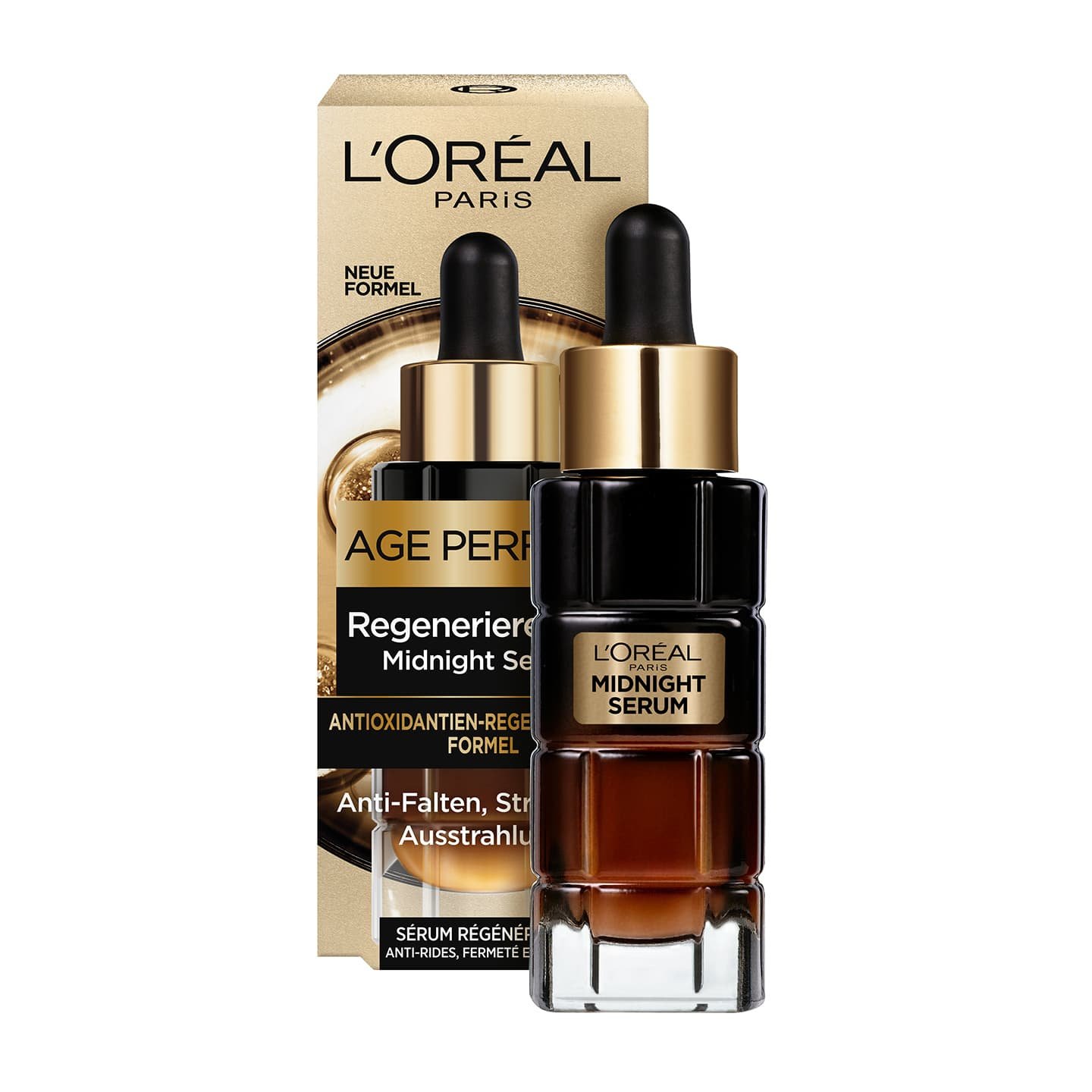 Age Perfect Zell-Renaissance Midnight Serum - Produkt neben der Verpackung