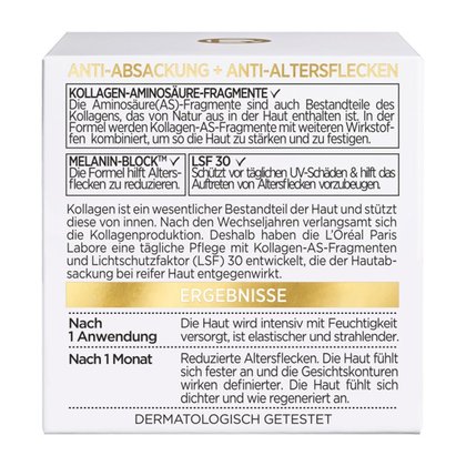 Age Perfect Kollagen Experte Tagespflege LSF 30 - Verpackung Rückansicht