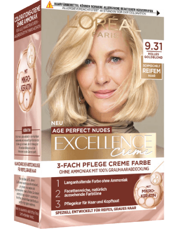 Blondehaare Helles Goldblond 931 Age Perfect Packshot V2