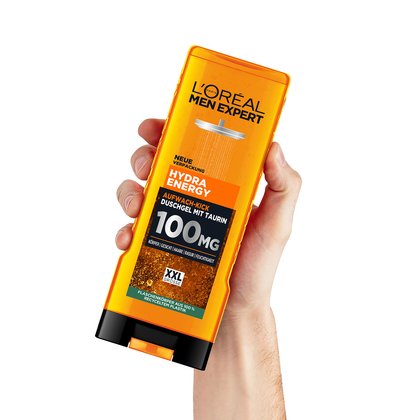 L'Oréal Hydra Energy Aufwach Kick Duschgel XXL Produktabbildung