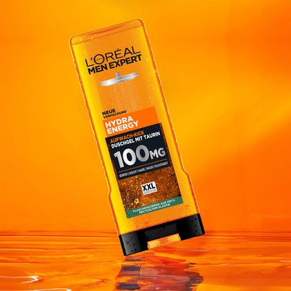 L'Oréal Hydra Energy Aufwach Kick Duschgel XXL Produktabbildung