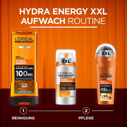 L'Oréal Hydra Energy Aufwach Kick Duschgel XXL Produktabbildung