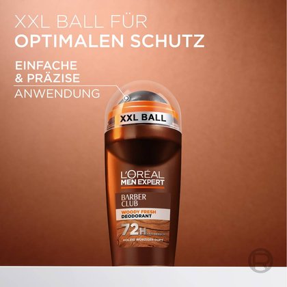 Darstellung des XXL-Balls des Men Expert Barber Club Roll ons