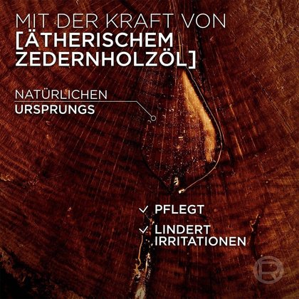 Detailansicht Zedernholz - mit Produktvorteil Zedernholzöl