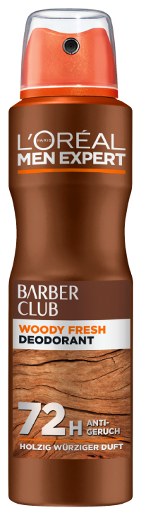L'Oréal Men Expert Barber Club 72H Deospray in der 150ml Dose.