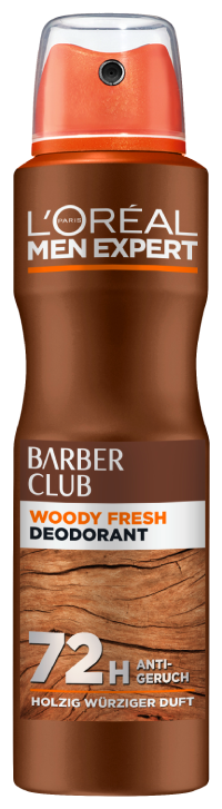 L'Oréal Men Expert Barber Club 72H Deospray in der 150ml Dose.