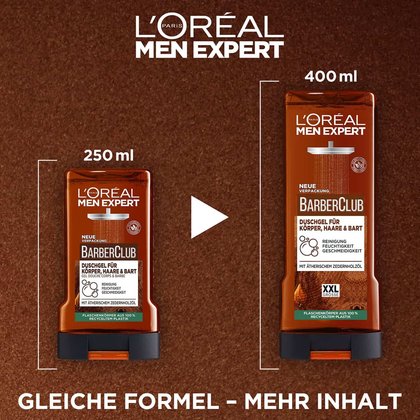 Produktabbildung normaler & XXL Größe, darunter Text: Gleiche Formel - mehr Inhalt