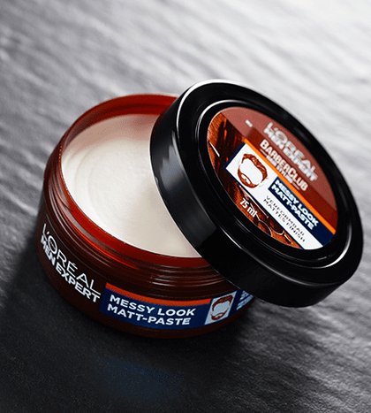 Barberclub Messy Look Matt Paste Schieferplatte Detail