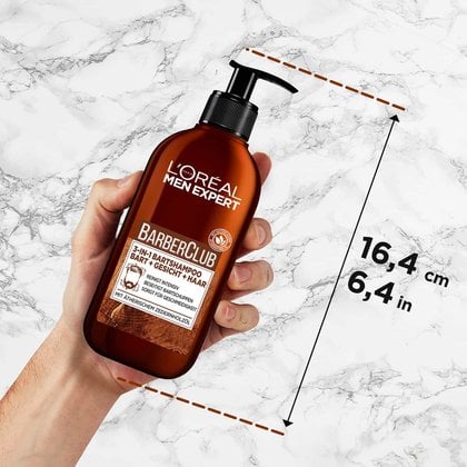 Barber Club Bart & Gesichtshampoo Abmessungen