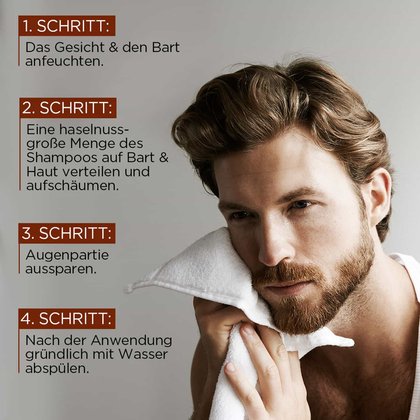 Barber Club Bart & Gesichtshampoo Anwendungsroutine