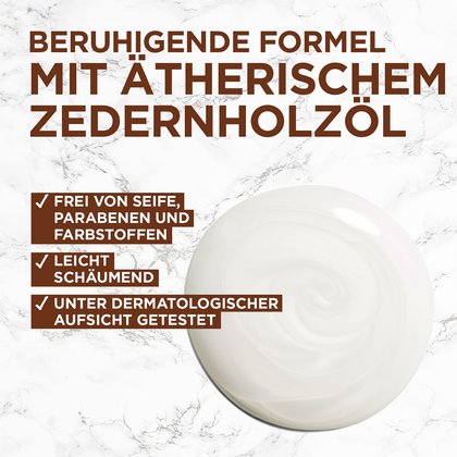 Barber Club Bartpflege Set mit Bartöl - Produktvorteil - Beruhigende Formel mit ätherischem Zedernholzöl