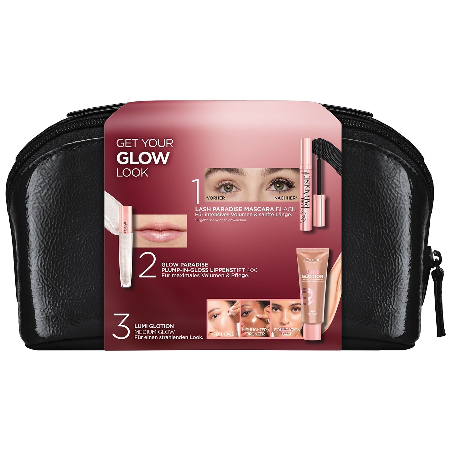 Bestseller Glow Look Set Rückseite