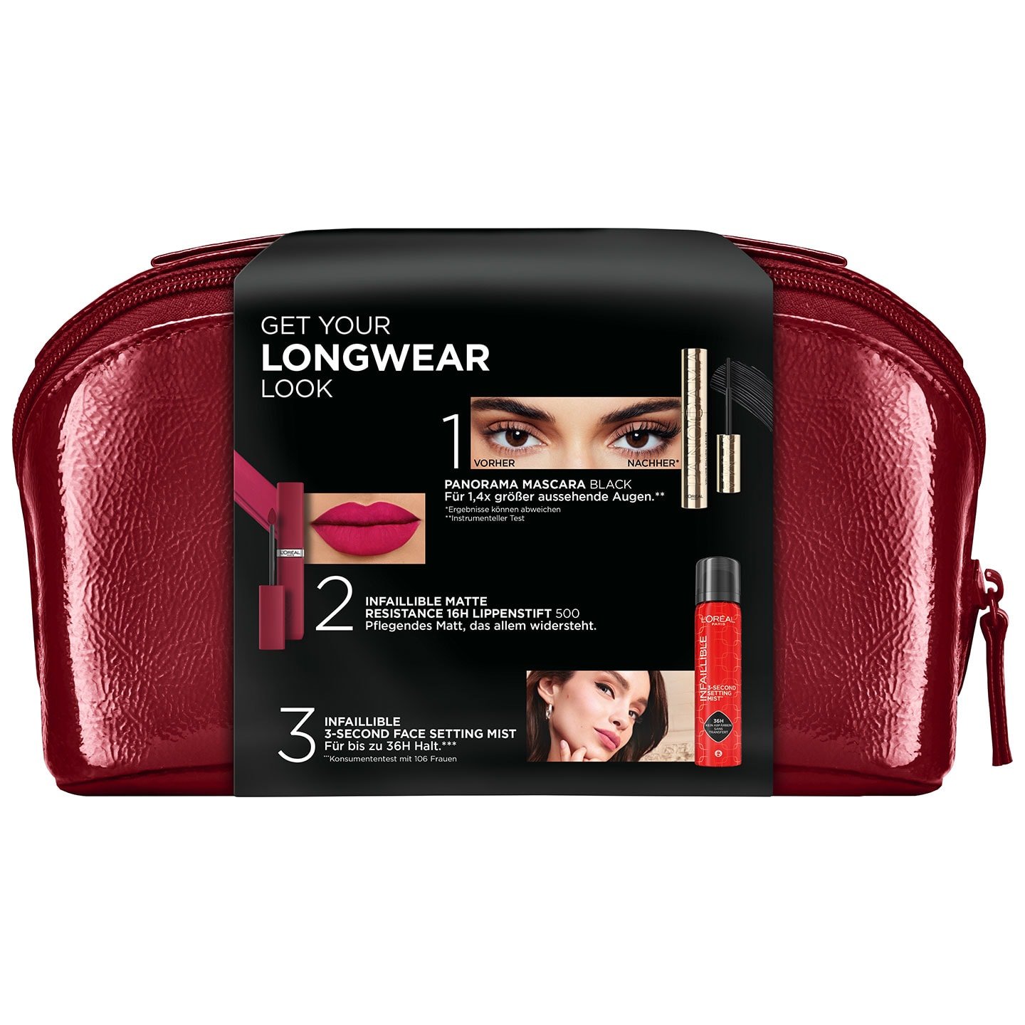 Bestseller Longwear Look Set Produktverpackung