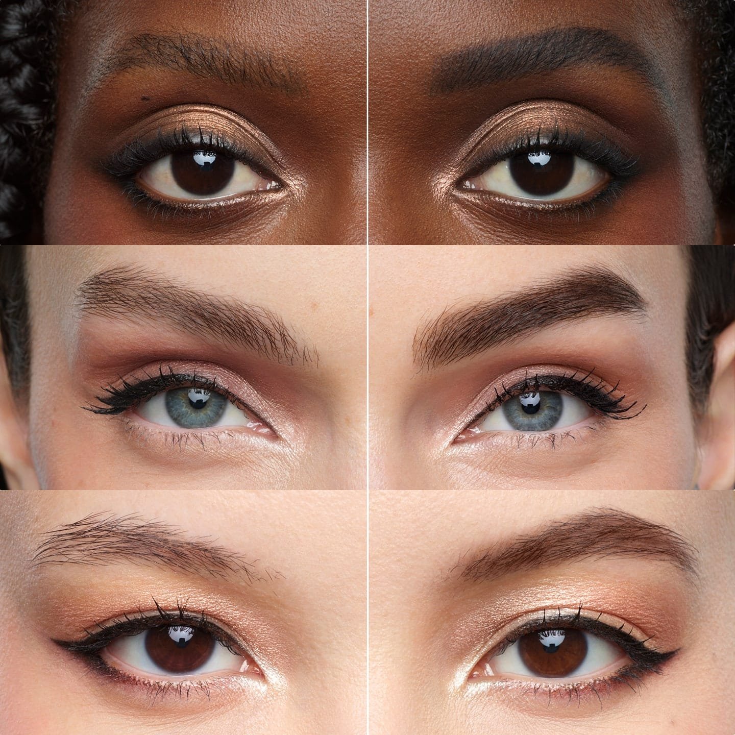 Brow Color 6.0 Hellbraun - drei Anwendungsbeispiele