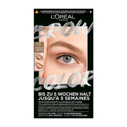 Brow Color 7.0 Dunkelblond - Verpackung Vorderansicht