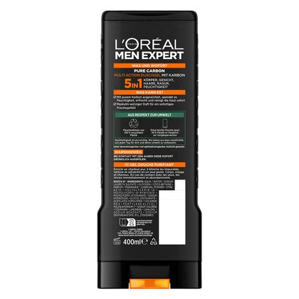 250519 Loreal Carbon Clean 5in1 XXL Duschgel 3600523881598 Detail B1