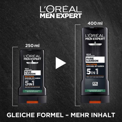 250519 Loreal Carbon Clean 5in1 XXL Duschgel 3600523881598 Detail B2