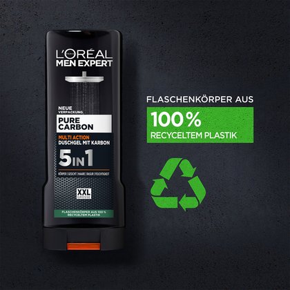 250519 Loreal Carbon Clean 5in1 XXL Duschgel 3600523881598 Detail B5
