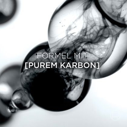 Das Men Expert Pure Carbon Total Clean Duschgel ist angereichert mit purem Karbon