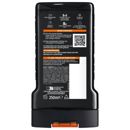 Das Men Expert Pure Carbon Total Clean Duschgel wurde nachhaltig designt