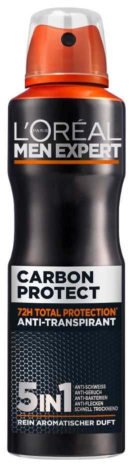 L'Oréal Men Expert Carbon Protect 72H Deospray in der 250ml Dose.