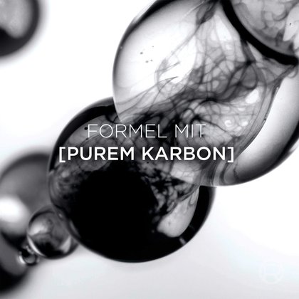 Grafische Darstellung von Kohlekugeln für die Formel mit purem Karbon.