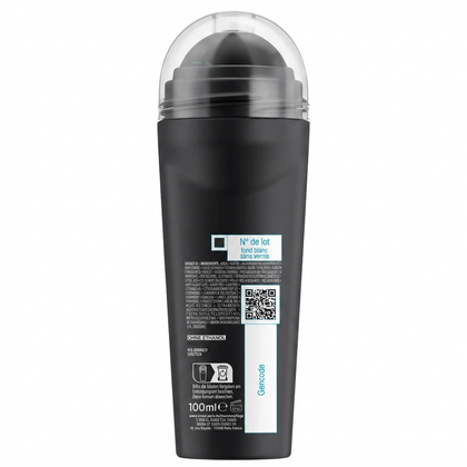 Rückseite des Carbon Protect Deorollers 100ml mit Produktinfos.
