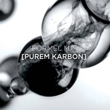 Grafische Darstellung von Kohlekugeln für die Formel mit purem Karbon.