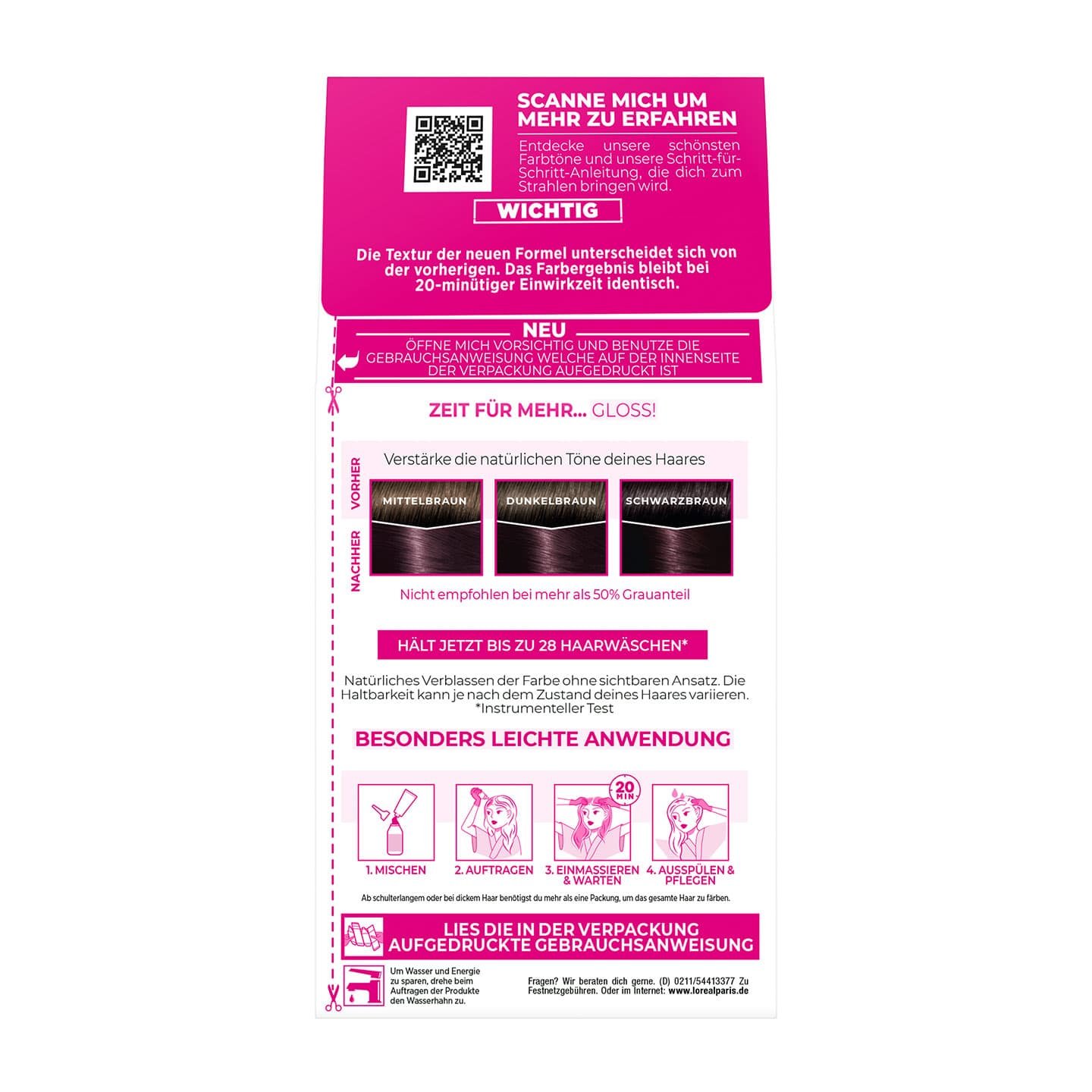 Casting Creme Gloss 316 Dunkle Kirsche - Verpackung Rückansicht