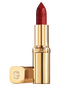 aufgedrehter Color Riche Satin Lippenstift in der Farbe S'il vous plait geoeffneter Deckel liegt daneben