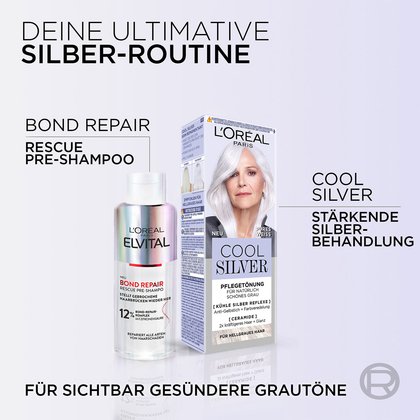 L'Oréal Paris Cool Silver Pures Weiss Produktabbildung plus Routine