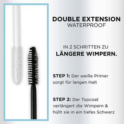 Double Extension Waterproof schwarz - Produktanwendung in zwei Schritten