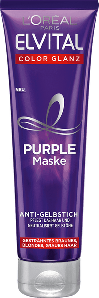 Pflege Fuer Coloriertes Haar Elvital Color Glanz Purple Maske Packshot