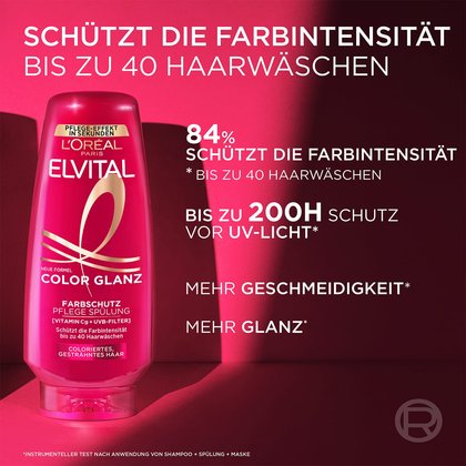 Vorteile der L'Oréal Elvital Color Glanz Spülung