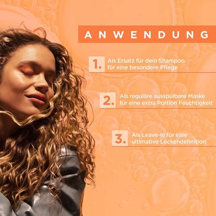 Dream length Curls 3-in-1 Feuchtigkeitsmaske Anwendungshinweis